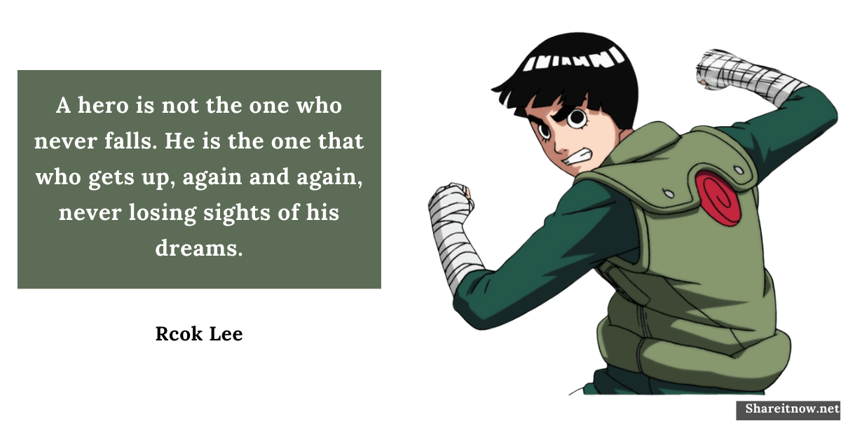 Rock lee quotes