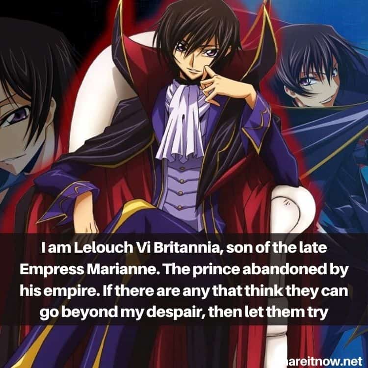 Lelouch Lamperouge quotes